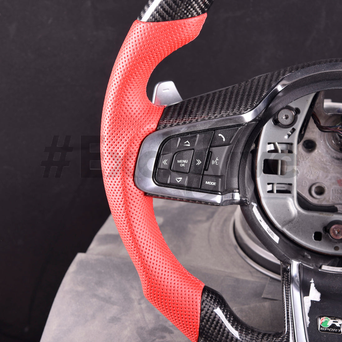 Exclusive Steering Custom Steering Wheel for Jaguar E-Pace/F-Pace/XF/XE  |  2017-2020