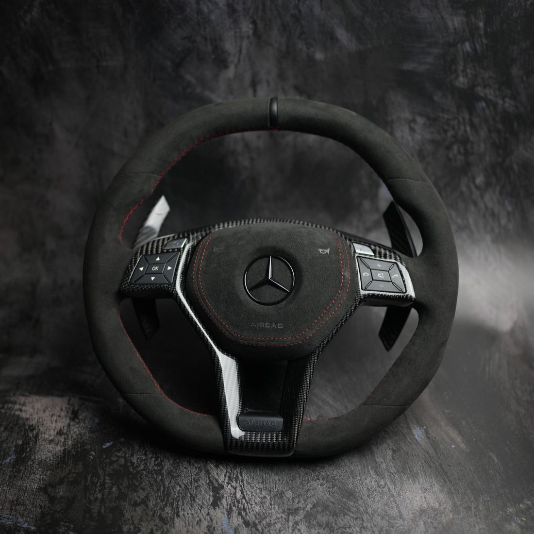 Exclusive Steering Custom Steering Wheel for Mercedes Benz A / C / CLA / CLS / GLA / GLK / E / SLK / SL W204  | 2012-2015