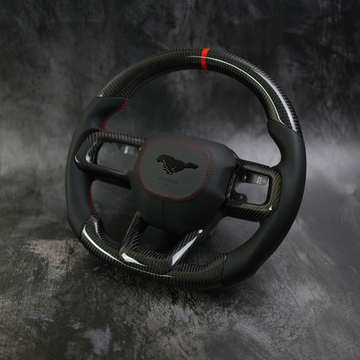 Exclusive Steering Custom Steering Wheel  for 24+ Ford Mustang Carbon Fiber   | S650