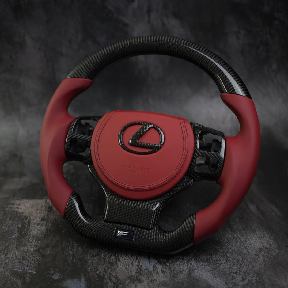 Lexus GS 2013-2015 Carbon Fiber Steering Wheel With Inserts