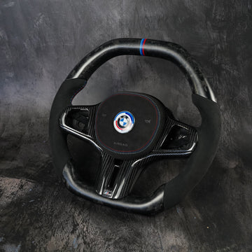 2016+ BMW 1 2 3 4 5 7 8 X3 X4 X5 X6 X7 Z4 M Sport  | F40 F44 G01 G02 G05 G06 G07 G11 G12 G15 G16 G20 G21 G22 G23 G29 G30 G32 G33  Custom Steering Wheel by Exclusive Steering