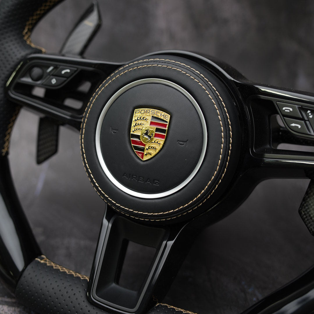 Exclusive Steering Custom Steering Wheel  for Porsche 911 (991.2) / GT3/GT3RS(991) / 718 Boxster/Cayman (982) / Cayenne (958.2) / Panamera (971) / Macan(95B)  | 2014-2019