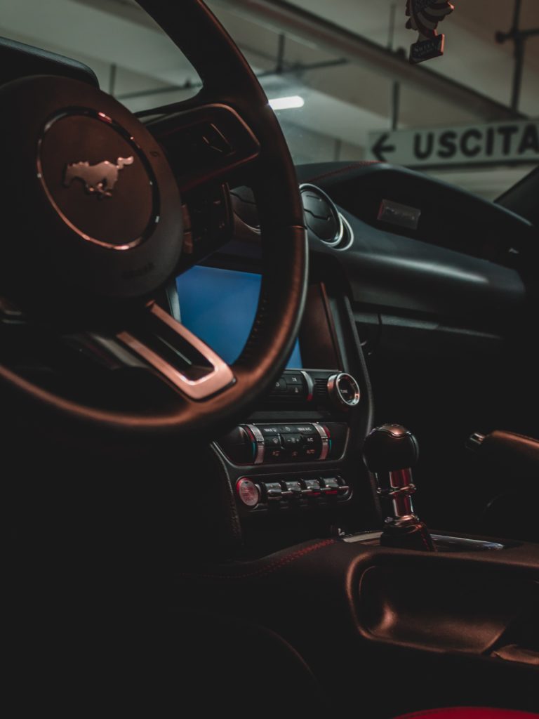 mustang carbon fiber steering wheel